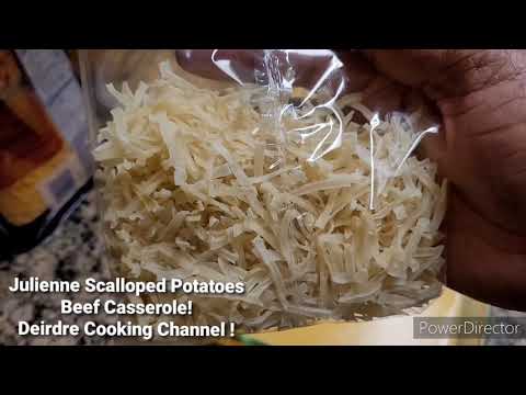 Julienne Scalloped Potatoes Casserole Leftovers Ground...