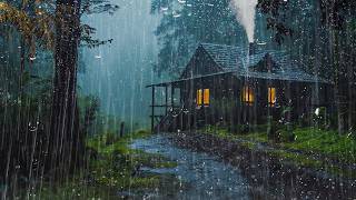 Rain and Thunder Sounds for Deep Sleep 🌧️ Thunderstorm White Noise for Stress Relief & Relax
