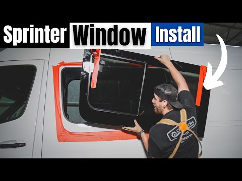 Step By Step Window Install For Mercedes Sprinter | Serg Supply Shop Build