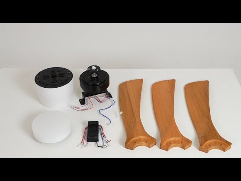 Nordic Wooden Ceiling Fan Light Installation Video – Scandinavian Simplicity with a Functional Twist