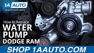 How to Replace Water Pump 03-08 Dodge Ram