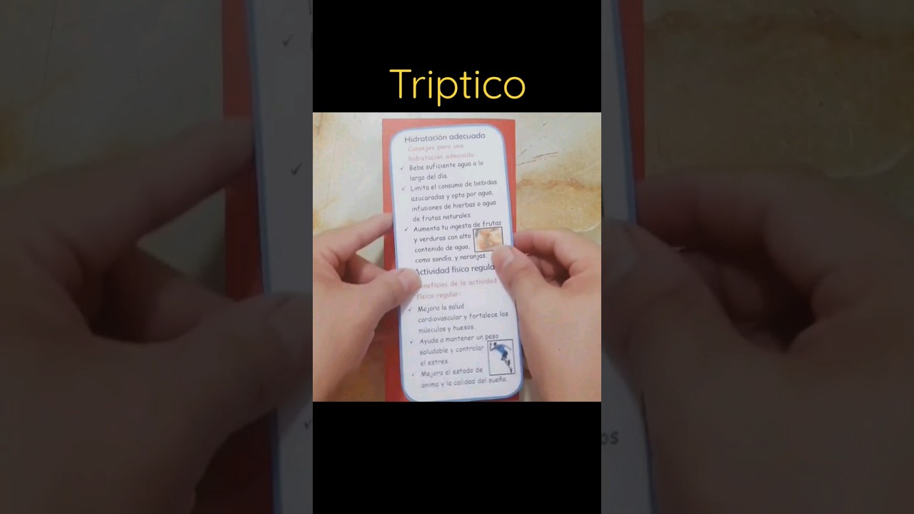 Triptico - Tutorial en mi Canal  #manualidadestoktok #triptico #aprendoencasa