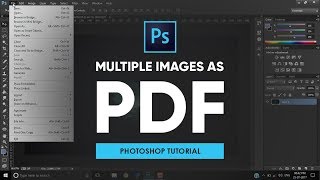 Export Multiple Images as PDF | Photoshop Tutorial