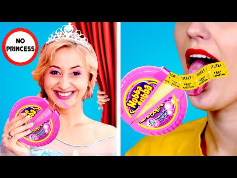 HOW TO SNEAK DISNEY PRINCESSES INTO THE MOVIES! Sneak Anything Anywhere by Crafty Panda