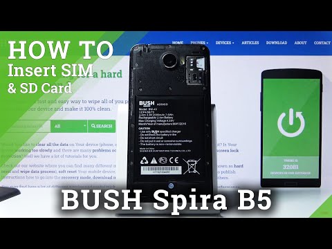 How to Insert Micro SIM Card and Micro SD Card to BUSH Spira B5