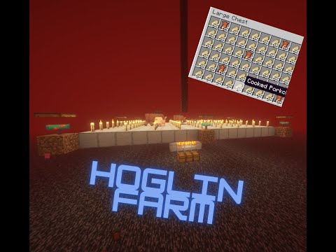 Minecraft Hoglin Farm 1.20.4 | 3500 items per hour #minecraft