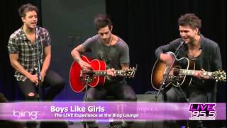 Boys Like Girls - The Great Escape (Live 95.5 in The Bing Lounge)