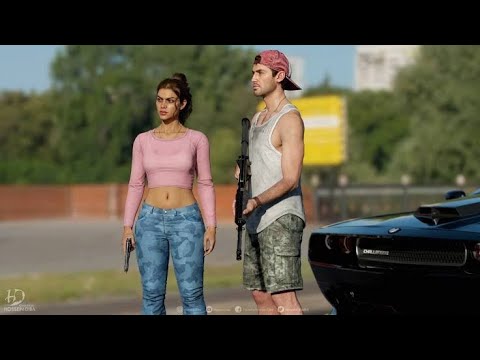 GTA 6 Suburban Store Encounter | Epic Street Scene & Van Chase (4K Gameplay) #gta6 