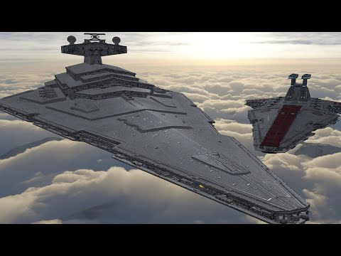 New Imperial Star Destroyer vs Venator Cruiser | Star Wars Empire at War AR