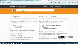 Install PHP Libraries from Packagist.org via Composer. Using Versions.