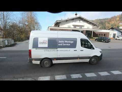 relaxing truck driver view - Scania P280 delivery truck