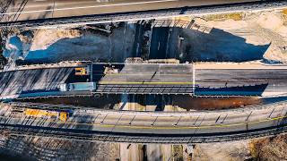 Temporary Bridges Installed in Record Time! | Construction Site on German highway (Autobahn) A95
