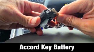 2020 Honda Accord Key fob battery replacement / remote