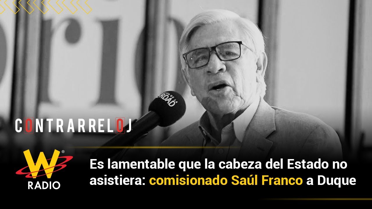 Es lamentable que la cabeza del Estado no asistiera: comisionado Saúl Franco a Duque
