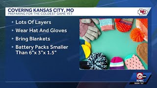 Kansas City Chiefs fans should prepare for frigid temperatures at Sunday’s game