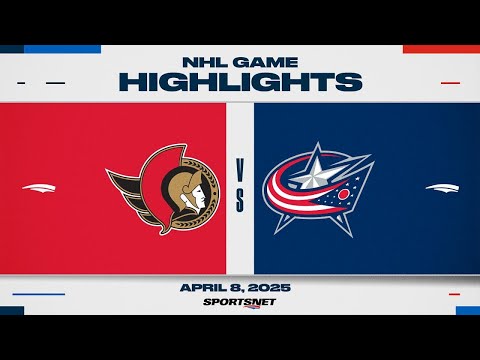 NHL Highlights | Senators vs. Blue Jackets - April 8, 2025