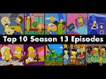 Top 10 Simpsons Season 13 Episodes