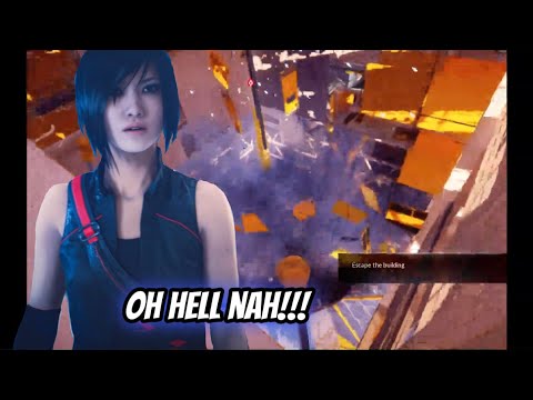 RUNNING THROUGH A CRUMBLING TOWER! HELP!!! | Mirror's Edge Catalyst | Pt. 4