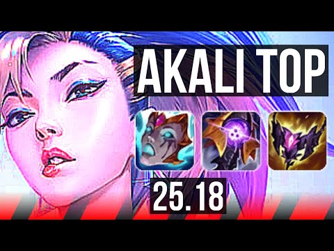 AKALI vs URGOT (TOP) | 800+ games | EUW Master | 25.18