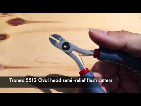 Tronex 5512 Oval Head Flush Cutters (under a microscope) HD Review