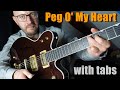 Rockabilly guitar lesson - Cliff Gallup, Gene Vincent - Peg O' My Heart