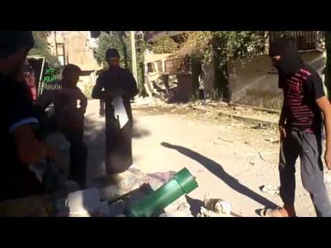 استهداف معاقل النظام المتمركزة على الجبل ببواسطة بقذائف الهاون من قبل جيش القادسية في دير الزور