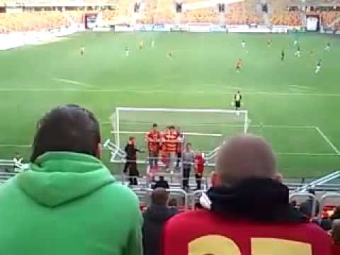 Doping Młodej Ultry na meczu sparingowym Jagiellonia Białystok - Dolcan Ząbki