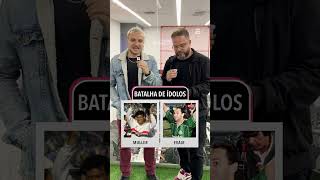 BATALHA DE ÍDOLOS ENTRE SÃO PAULO X PALMEIRAS... ❤️👀💚 #shorts