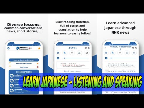 How To Use Learn Japanese - Listening And Speaking On Your Android Devices  | More than 750 lessons