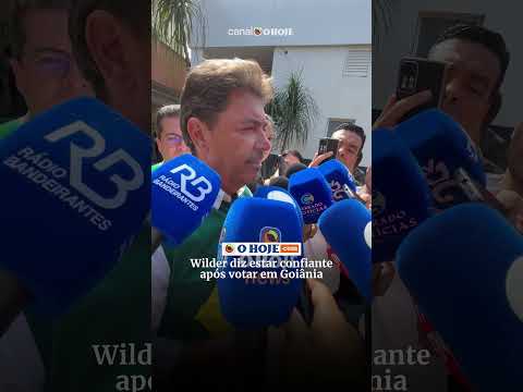 Wilder diz estar confiante após votar em Goiânia