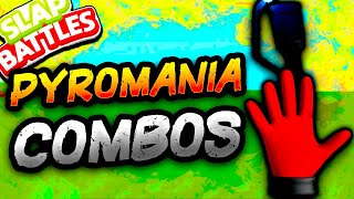 The PYROMANIA Glove🔥 Combos! - Slap Battles Roblox