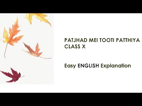 Jhen ki Den (Pathjad ki Tooti Pathiyan) ... Class X.... Easy English Explanation in 20 mins.