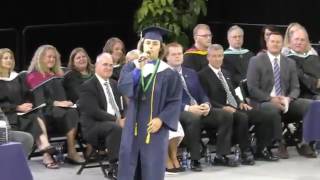 Student Sings &quot; 7 Years Old &quot;  At His Graduation