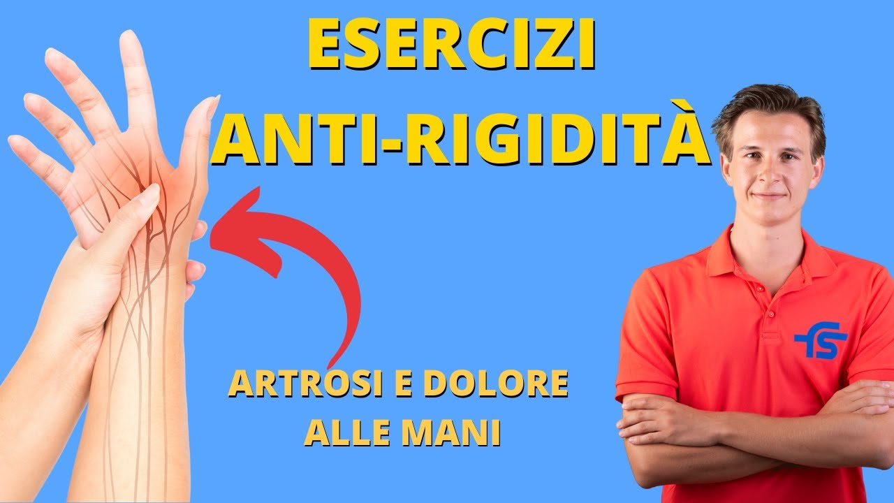 ESERCIZI MOLTO EFFICACI PER IL DOLORE ALLE MANI E ALLE DITA!