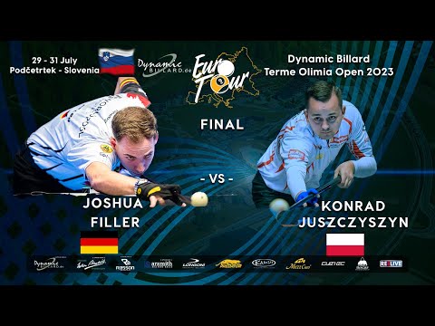 FINAL Joshua Filler vs Konrad Juszczyszyn Dynamic Billard Terme Olimia Open 2023