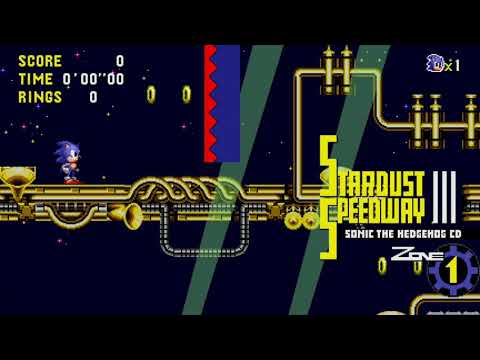 Sonic CD | Stardust Speedway Act 1 Speedrun (Game Launcher Recording Test)