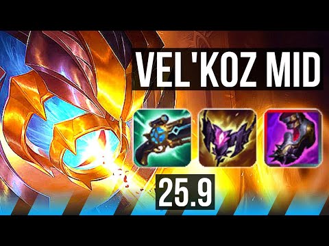 VEL'KOZ vs BRAND (MID) | Legendary, Rank 12 Vel'Koz | EUW Grandmaster | 25.9