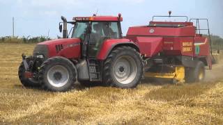 preview picture of video 'Case IH CVX1195 + New Holland BB960'