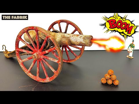 1920's Vintage Tin Toy Cannon 💥 Restoration