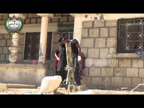 استهداف  قوات النظام بقذائف الهاون في الصناعة في محافظة دير الزور