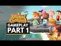 Animal Crossing New Horizons | Gameplay Part 1 - Setting Up My New Island