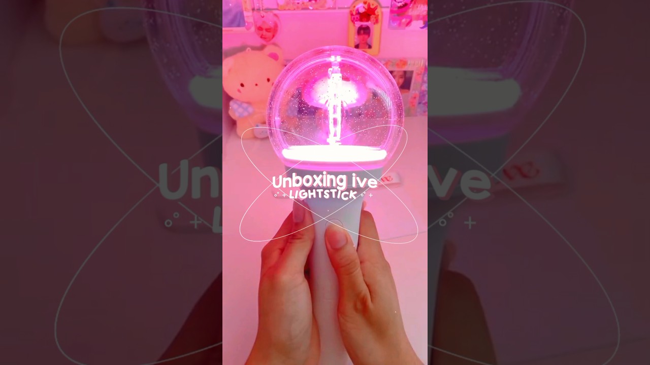 ʚ Unboxing IVE Official Lightstick ɞ ∘˙˚⌑ #shorts #ive #unboxing #kpop #aesthetic #kpopmerch