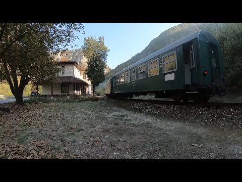 теснолинейка Септември – Добринище / Narrow train line in Bulgaria 4K