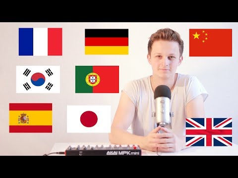 ed sheeran - shape of you but I'm singing it in 8 different languages