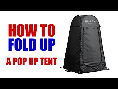 How to Fold Up a Pop Up Tent [ Foldable Portable Changing Room ]