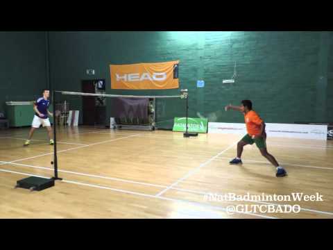 David & Arnold's Attempt at the 60 Second Challenge! National Badminton Week 2015