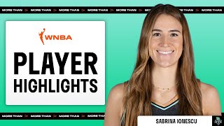 Sabrina Ionescu with a team-high 17 PTS for the New York Liberty as they drop the home loss🏀 by WNBA