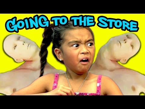 子供はお店に行くことに反応します (Kids React To going to the store!)