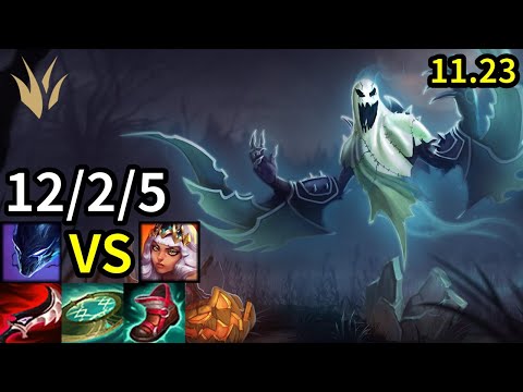 Nocturne Jungle vs Qiyana - KR Grandmaster | Patch 11.23