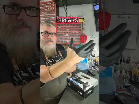 How Far Can FINITEX Black Nitrile Gloves Stretch? #nitrilegloves #finitex
